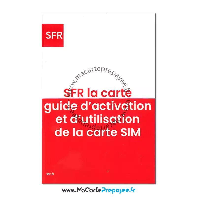 Carte SIM SFR 80GO Internet + Appels Illimités | Sans Abonnement 5G