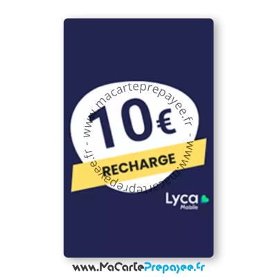 recharger lycamobile en ligne France,recharge lycamobile 10€,comment recharger 10€ lycamobile,lycamobile recharge france