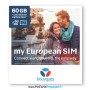 BOUYGUES My European SIM PREMIUM+ | 60Go illimité FR/EU + 25€ Monde
