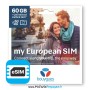 BOUYGUES My European eSIM PREMIUM | 60Go illimité FR/EU + 25€ Monde