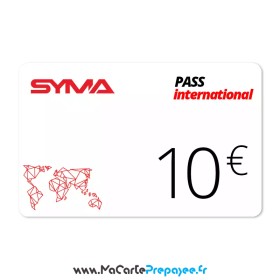pass syma,pass international syma,recharge syma pass,syma pass international 10€,recharge syma international, syma recharge