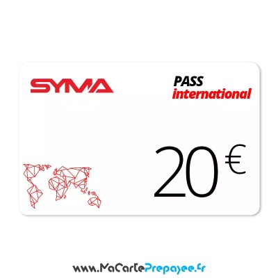 SYMA PASS International en ligne | 20€
