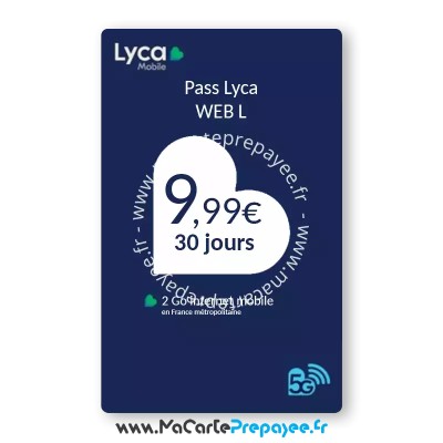 Lyca PASS Internet L en ligne | 9,99€