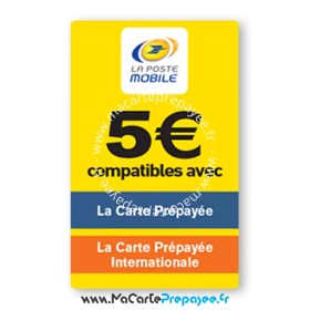 Recharge LA POSTE MOBILE en ligne | 5€