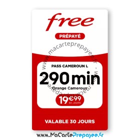 PASS Free International Cameroun 20 | Pour appeler vers le Cameroun