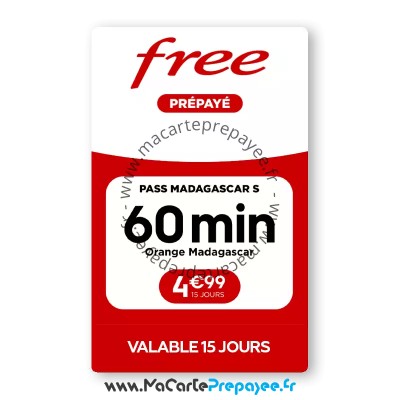 PASS Free International Madagascar S | Pour appeler vers Madagascar