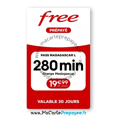 PASS Free International Madagascar L | Pour appeler vers Madagascar