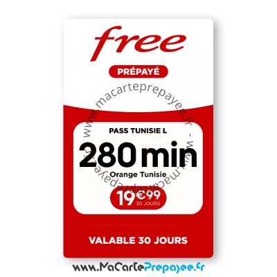 PASS Free International Tunisie L | Pour appeler vers la Tunisie