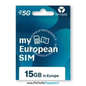 bouygues my european sim card,bouygues my european sim,carte prépayée my european sim,bouygues telecom my european sim