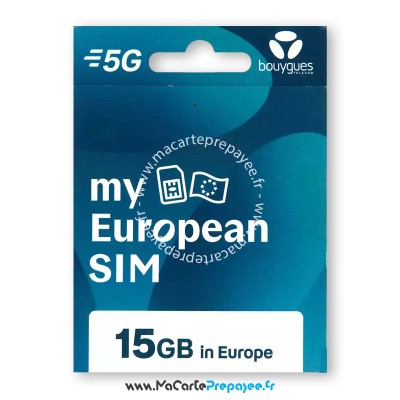 bouygues my european sim card,bouygues my european sim,carte prépayée my european sim,bouygues telecom my european sim