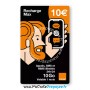 recharge max 10 euros orange, recharge max mobicarte orange, recharge orange max 10 euros