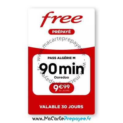 recharge free pass algérie m, pass free algérie , pass free prépayé algérie, free pass algérie, pass free etranger