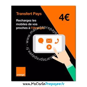 ticket rechargement kinouli, recharge kinouli, recharge orange transfert pays, transfert pays kinouli 4€