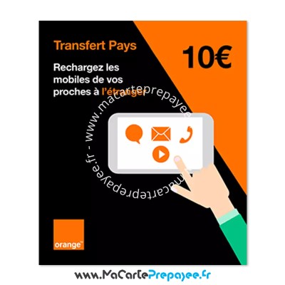 ticket rechargement kinouli, recharge kinouli, recharge orange transfert pays, transfert pays kinouli 10€