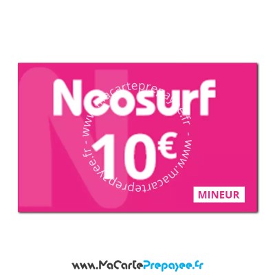 neosurf mineur, recharge neosurf mineur 10€,ticket neosurf mineur,neosurf carte cadeau,neosurf en ligne,neosurf bureau de tabac