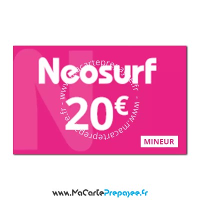 neosurf mineur, recharge neosurf mineur 20€,ticket neosurf mineur,neosurf carte cadeau,neosurf en ligne,neosurf bureau de tabac