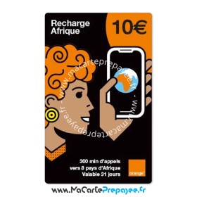 ORANGE MOBICARTE recharge en ligne | 10€ Afrique