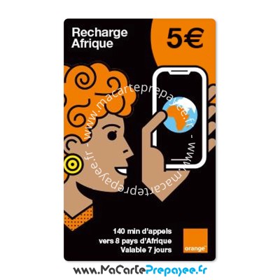 ORANGE MOBICARTE recharge en ligne | 5€ Afrique