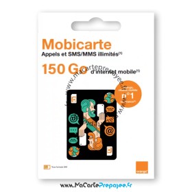 carte sim prépayée orange mobicarte bureau de tabac, mobicarte start