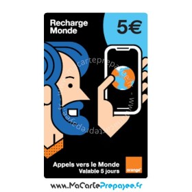 ORANGE MOBICARTE recharge en ligne | 5€ Monde