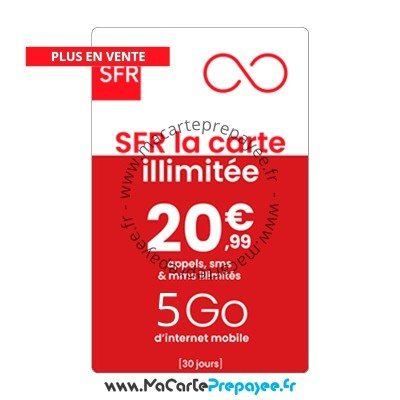 Recharge SFR Illimitée 20.99€