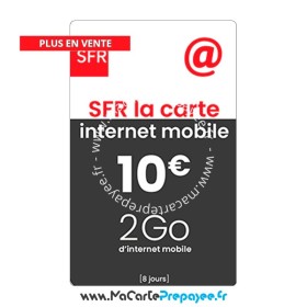 Recharge SFR La Carte en ligne | 10€ Internet