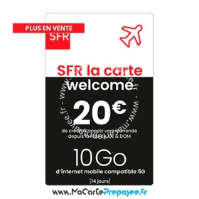 Recharge SFR La Carte en ligne | 20€ Welcome