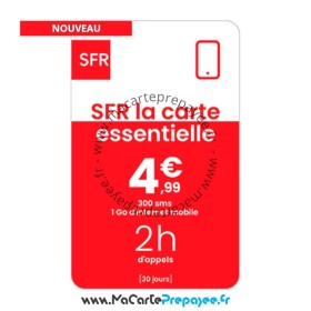 Recharge SFR La Carte en ligne | 4.99€ Essentielle