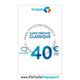 Recharge Bouygues en ligne | 40€ CLASSIQUE