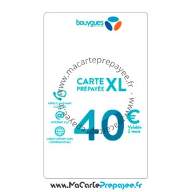 Recharge Bouygues en ligne | 40€ XL