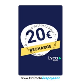 recharge lycamobile 20€ en ligne,recharge lycamobile 20 euros combien de temps,recharge lycamobile avec code
