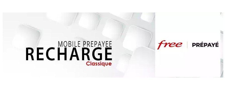 Toutes les recharges FREE Prépayé CLASSIQUE en ligne