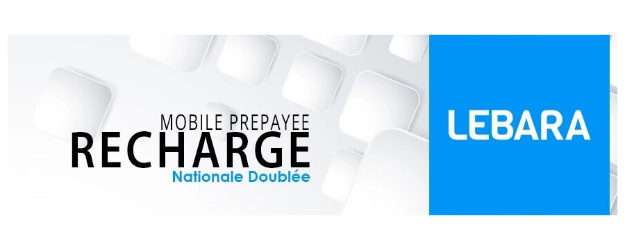 Toutes les recharges Lebara NATIONALE DOUBLEE en ligne