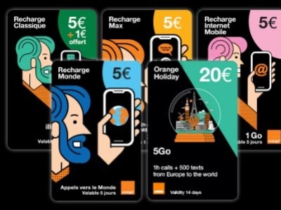 Les recharges prépayées Orange Mobicarte