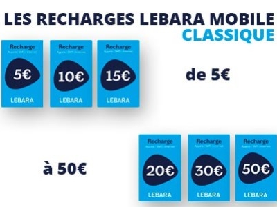 Les recharges Lebara CLASSIQUE